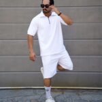 ست نیم زیپ و شلوارک مردانه