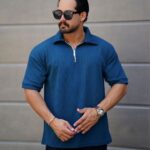 ست نیم زیپ و شلوارک مردانه