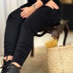شلوار مخمل زنانه کبریتی
