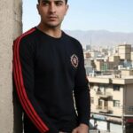 تیشرت آستین بلند گلدوزی مردانه