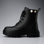 نیم بوت زیپ دار نگین