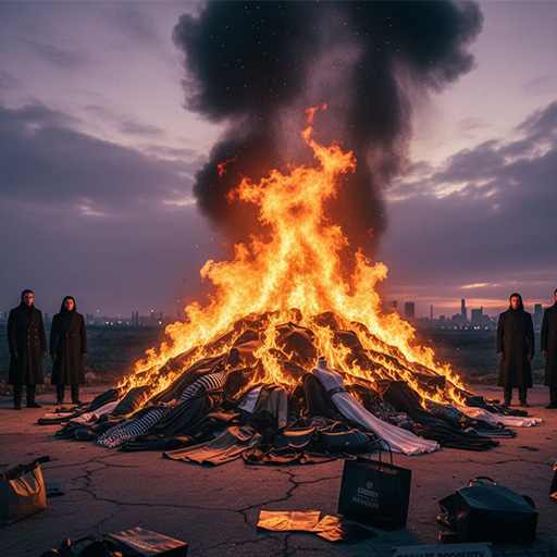 اتش زدن پوشاک