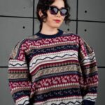 بلوز بافت زنانه وینتیج