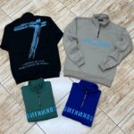 دورس نیم زیپ یقه دار مردانه