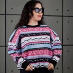 بلوز بافت زنانه وینتیج