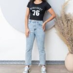 کراپ تیشرت گلدوزی