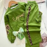 ست بلوز شلوار بچگانه پلنگی