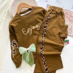 ست بلوز شلوار بچگانه پلنگی