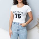 کراپ تیشرت گلدوزی