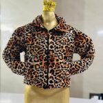 کاپشن کراپی پلنگی زنانه