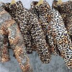 کاپشن کراپی پلنگی زنانه