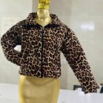 کاپشن کراپی پلنگی زنانه