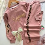 ست بلوز شلوار بچگانه پلنگی