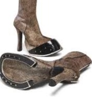 کفش‌هایی با طرح سُم الاغ