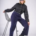 شلوار مخمل حصیری زنانه