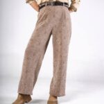 شلوار مخمل حصیری زنانه