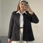 مانتو مجلسی آینه دوزی