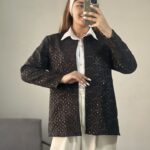 مانتو مجلسی آینه دوزی