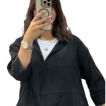 شومیز دو تکه شیشه ای زنانه